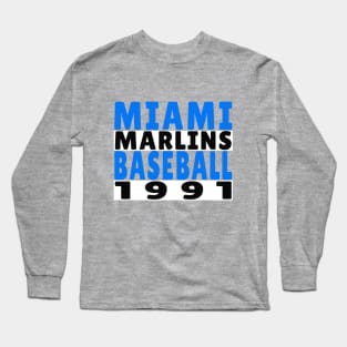 Miami Marlins Baseball Classic Long Sleeve T-Shirt